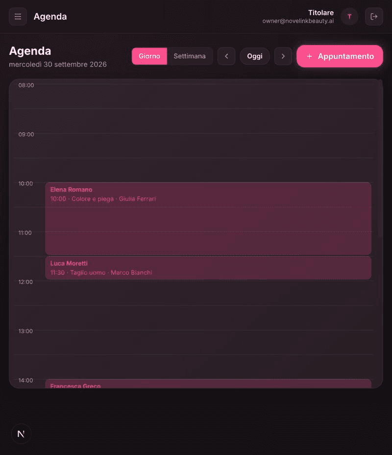Un'agenda che conosce i turni di ognuno