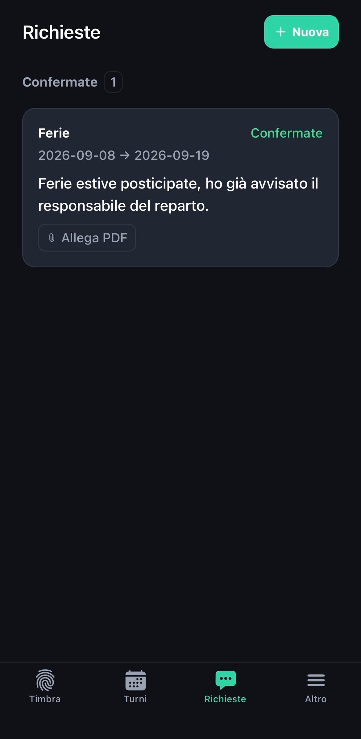 휴가, 허가, 병가를 실시간으로 번역